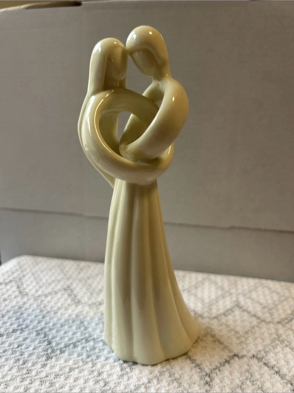 Enesco Cream Glazed Embrace Sculpture